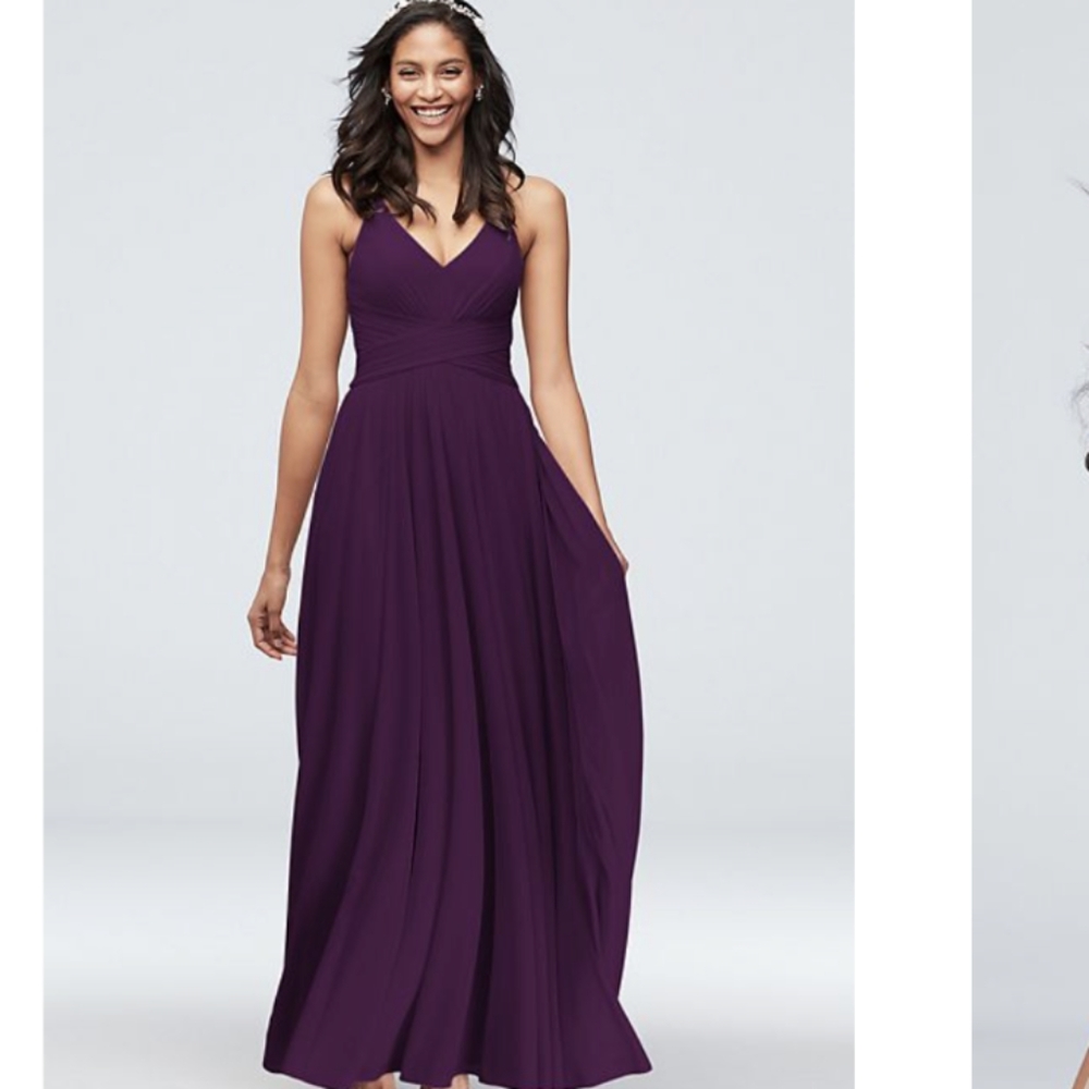 Plum Bridesmaid Dress-Davids Bridal